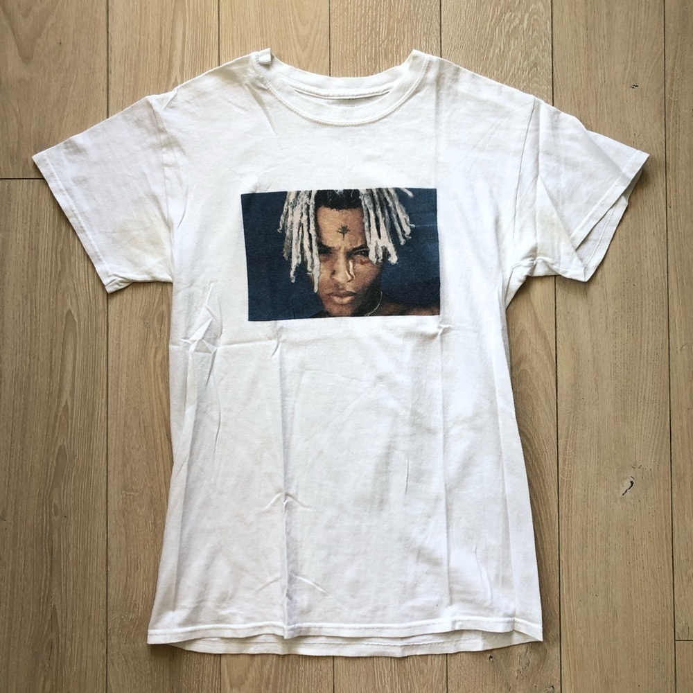 XXXTantacion Portrait T-Shirt in White Size S